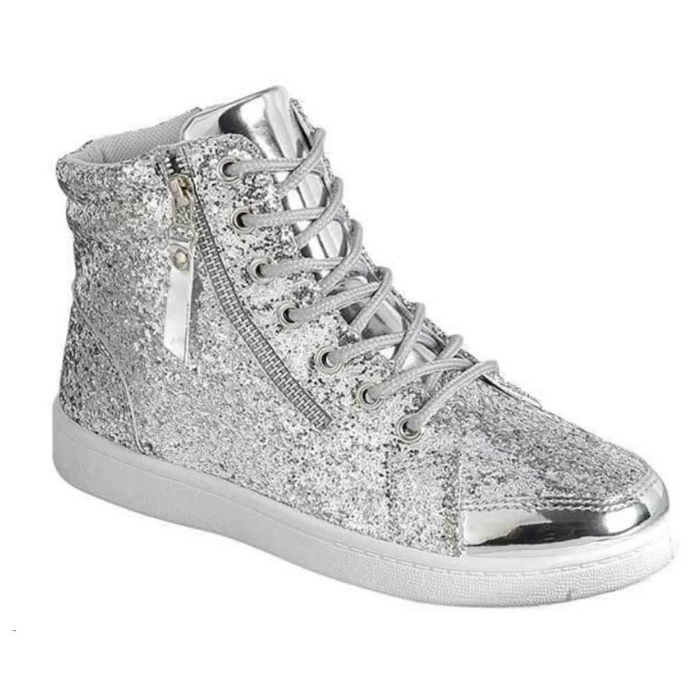 New in Box - Silver Glitter Sneakers - Unisex